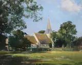 Untitled by Frank Wootton, 1965, oil on board, sold Jun 2021