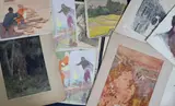 Folio of illustrationsWatercolourIllustration ‘then as he went the by Gertrude Hadenfeldt, Watercolour, sold Jun 2021