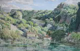 CheddarWatercolourSigned by Stanley Roy Badmin, Watercolour, sold Jun 2021