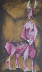 Centaurpencil and by James Hull, pencil and gouache on paper, sold Jun 2021
