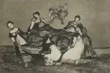 Disparate feminino (Feminine Folly), from Los Proverbios by Francisco Goya, Etching and aquatint, sold Jun 2021