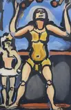 Jongleur, from Cirque de Letoile Filante, aquatint edition 280, 1934 by Georges Rouault, print (other), sold Jun 2021