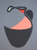 Pink Jug' screenprint in colours signed in pencil, 77/80 76 x 59.5cm by Patrick Caulfield, screenprint, sold Jun 2021