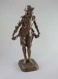 Pas de Chance by Clement Leopold Steiner, bronze, sold Jun 2021