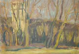 Spring in Russia by Elizabeth Polunina, oil on canvas, sold Jun 2021