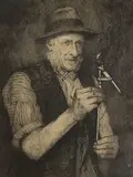 Untitled by Charles Spencelayh, etching, sold Jun 2021