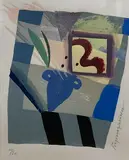 Winter by Stephen Bartlett, screenprint, sold Jun 2021