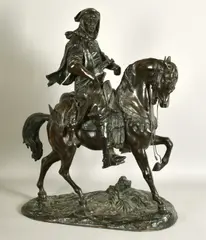 And Emile Guillemin by Alfred Barye, bronze, sold Aug 2022