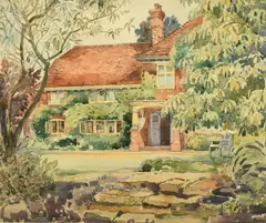 Summer Hill by Adrian Bury, 1937, watercolour, sold Jul 2022