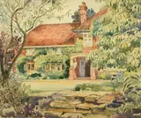 Summer Hill by Adrian Bury, 1937, watercolour, sold Jul 2022