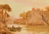 Chepstow by Stuart Lloyd, watercolour, offered Jul 2022
