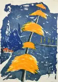 Australian, untitled composition by Andrew Southall, lithograph, offered Jul 2022