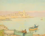 British, A collection of four pastels Continental views by Charles James Kelsey, print (other), offered Jul 2022