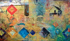 Untitled by Andrew Saftel, acrylic, offered Jun 2017