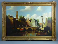 Untitled by P.C. Steenhouwer, oil on canvas, sold May 2017