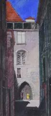 Location unknown by Gillian Still, watercolour, sold May 2017