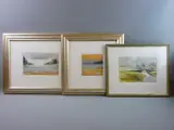 Rough Seas at Llanddwyn by David T Williams coloured limited edition, print, sold Feb 2017