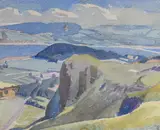 Untitled by Lincoln Pugh Jenkins, watercolor, sold Feb 2017