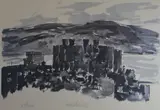 Print from colourwash - Conwy Castle from an by Kyffin Williams Ra limited edition, print, sold Feb 2017