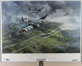 Print - Official Normandy Veterans Association 60th by Michael Turner limited edition, print, offered Dec 2016