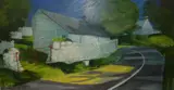 'Hodgeston Corner', oil on board, signed and dated 1964 lower right, titled on by Eric Bradforth, 1964, oil on board, sold Nov 2015