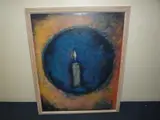 acrylic and gesso on paper, 'Vigil' taken from Truro Cathedral Oct 95, signed by Derek Menary, acrylic and gesso on paper, sold Nov 2015