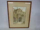 West Porch of St Nicholas Church, Kings Lynn, watercolour, by Walter Dexter, watercolour, sold Nov 2015