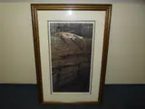 'On The Edge', Limited Edition print 326/550, signed in pencil lower right, gallery by Alan M. Hunt, print, sold Nov 2015