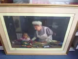 'Granny's Kitchen', signed Limited Edition print, 364/1500, 52cm x 78cm by David Shepherd, print, sold Aug 2015