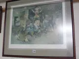 D'Artagnan and the Three Mouseketeers, signed limited edition print 367/850 by Cuneo Terence, print, sold Aug 2015