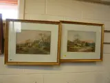 1914, a pair of rural landscapes with cottages and barns, watercolour, both signed by Elsie Whitton, watercolour, sold May 2015