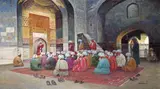 At Prayer Signed Oil by Richard Karlovich Zommer, Oil on canvas, sold Dec 2015