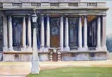 A Colonnade at Greenwich Signed and dated 1913 Watercolour 54 x 75cm Exhibited: Birmingham Exhibition 1936 The Property of a Lady ++Some foxing by William Bruce Ellis Ranken, 1913, Watercolour, sold Dec 2015
