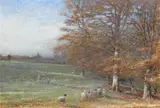 Gathering for battle by Albert Goodwin, 1921, Watercolour with bodycolour, sold Dec 2015