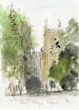 Trinity College, Oxford Signed with initials and titled Pen by Hugh Casson, Pen, ink and watercolour, sold Dec 2015