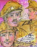 Portraits of soldiers and sailors from his unfinished novel Lascar Four, all inscribed Pen by Stephen Tennant, Pen, ink and watercolour, sold Dec 2015