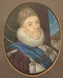 Portrait miniature of Lord Howard of Effingham by George Perfect Harding, watercolor, offered Dec 2015