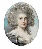 Portrait miniature of Elizabeth Gaussen by George Engleheart, 1789, watercolor, sold Dec 2015