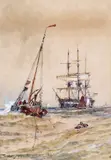 Entrance to Portsmouth Harbour by Thomas Bush Hardy, 1893, watercolour, sold Dec 2015