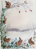 Wrens in winter; Bullfinches in spring A pair, both signed Both watercolour Each 27 x 19.5cm; 10½ x 7¾in (2) ++One or two minor blemishes, good condition by Harry Bright, watercolour, offered Dec 2015