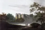 Chepstow Castle, Monmouthshire Signed with initials and titled verso Bodycolour 27.5 x 40.5cm by James Webb, watercolor, sold Dec 2015