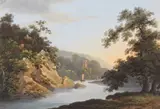 Stoke Gabriel, River Dart, Devon Signed, titled and inscribed For Mrs Hopkinson verso Bodycolour 27.75 x 40.5cm by Thomas Walmsley, watercolor, sold Dec 2015