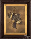 still lifes with dead game by Milne Ramsey, oil on canvas, sold Jun 2019