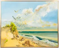titled If I Take the Wings of the Morning by Malcolm Thompson, oil on canvas, sold Jun 2019