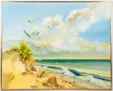 titled If I Take the Wings of the Morning by Malcolm Thompson, oil on canvas, sold Jun 2019