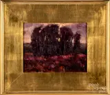 Grove Across the Field by Al Gury, oil on board, sold Jun 2019