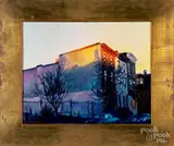 On Norris Square by Jesse Gardener, oil on board, sold Jun 2019
