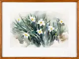 works Daffodils and Sunrise by Paul Rickert, watercolor, sold Jun 2019