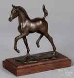 of a foal by Judy Nordquist, bronze, sold Jun 2019