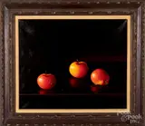 still life with apples by F. Guarnieiri, oil on canvas, sold May 2019